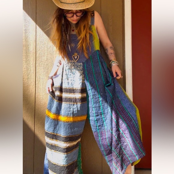 Colorful Patchwork Jumpsuit Kantha Bae - Picture 12 of 12